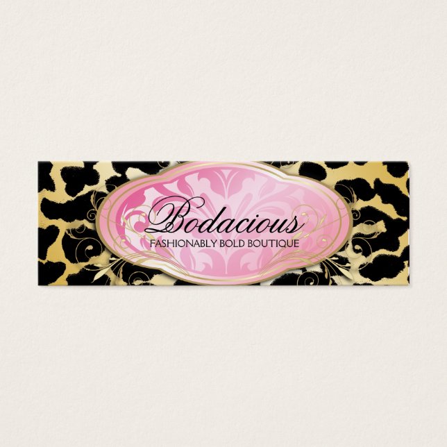 311 Bodacious Boutique Golden Leopard Hang Tag (Front)