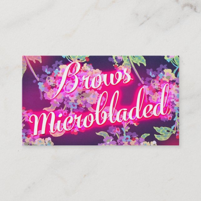 311 Brows Microbladed Speak Louder Business Card (Front)