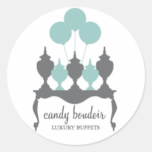 311 Candy Boudoir Rococo Robin Egg Blue Sticker