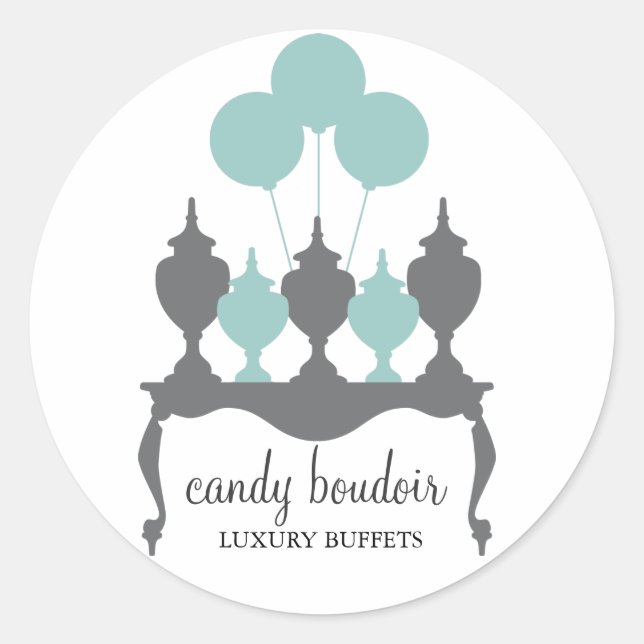 311 Candy Boudoir Rococo Robin Egg Blue Sticker (Front)