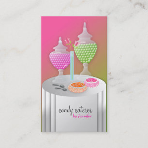 311-Candy Caterer Version 2 Lollipop Fade Business Card