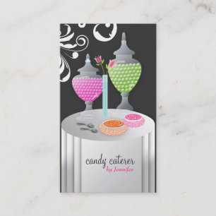 311-Candy Caterer Version 2 Swanky Swirls Business Card