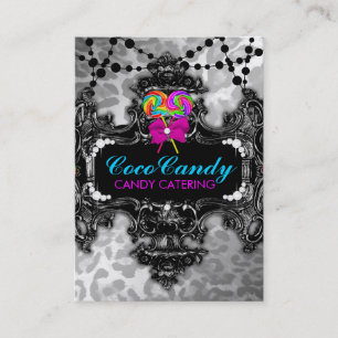 311 Candy Wonderland White Leopard Business Card