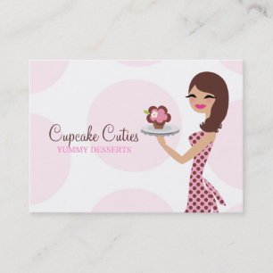 311 Carlie the Cupcake Cutie Brunette BusinessCard Business Card
