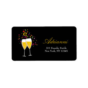 311-Champagne Toast Address Labels