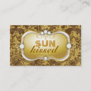 311 Ciao Bella Brown Palm Vintage Damask Business Card