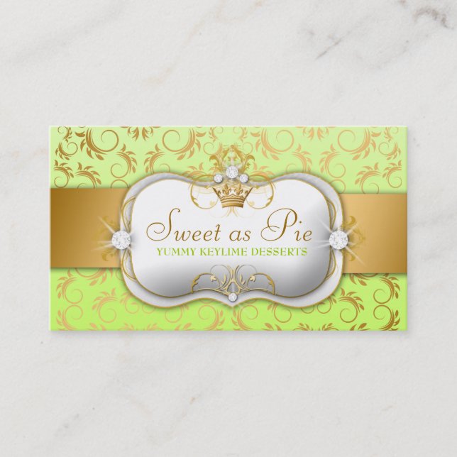 311-Ciao Bella Golden Divine Keylime Business Card (Front)