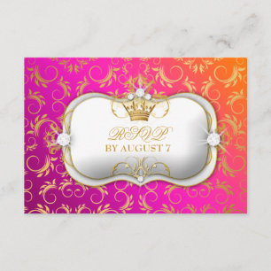 311 Ciao Bella Golden Divine Wild Sunset RSVP Card