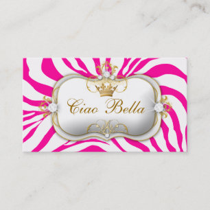 311-Ciao Bella Hott Pink Business Card