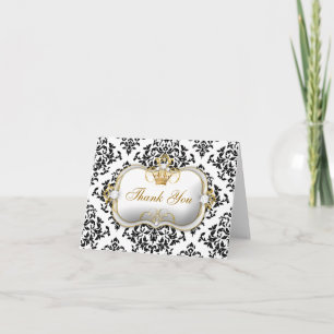 311 Ciao Bella Icing Damask Thank You Card