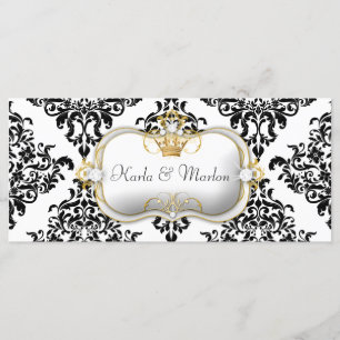 311 Ciao Bella Lovey Dovey Damask Wedding Program