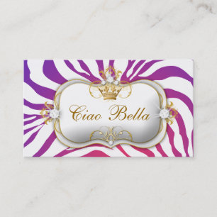 311-Ciao Bella Purple Fade Business Card