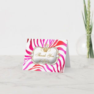 311 Ciao Bella Zebra Cherry Cake Thank You Card