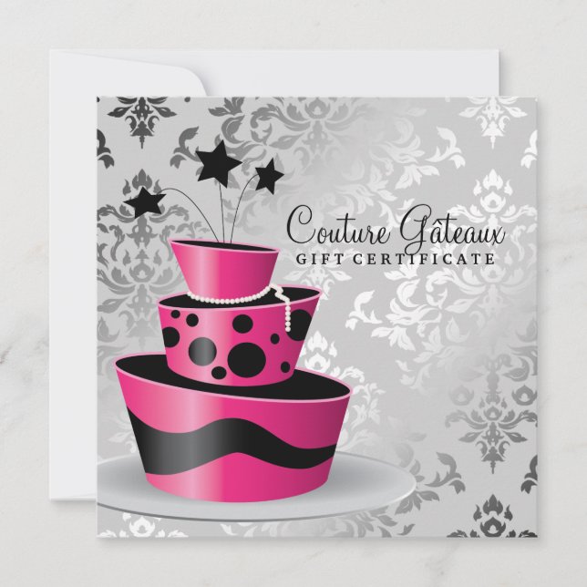 311 Couture Gâteaux Gift Certificate Hot Pink (Front)