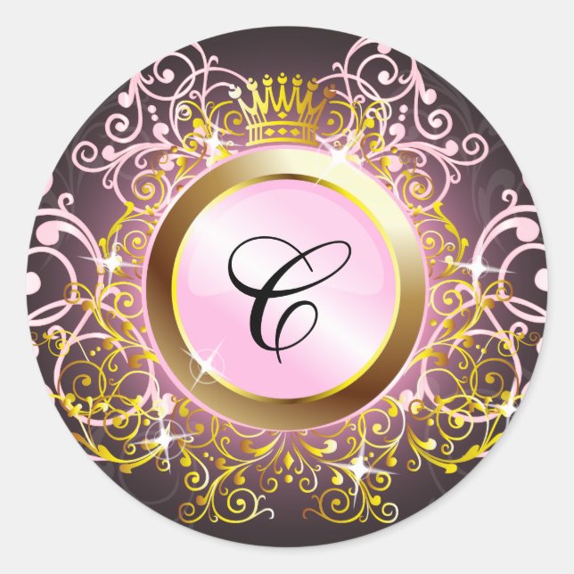 311 Crowning Moment Pink Radiance Classic Round Sticker (Front)