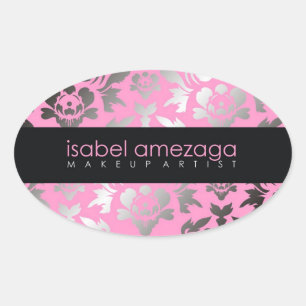 311-Custom Isabel Oval Sticker