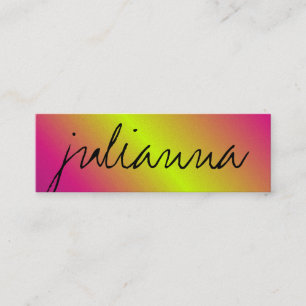 311-Custom Name Business Card Rose Stem