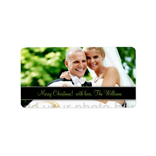 311 Customisable Newlywed Christmas Label (Front)