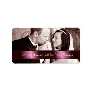 311 Customisable Newlywed Christmas Label