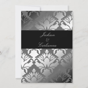 311-Damask Shimmer Grey Storm Invite