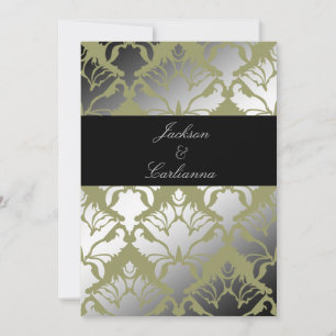 311-Damask Shimmer Lush Green Invite