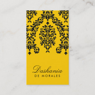 311-Dashing Damask   Bee Business Card