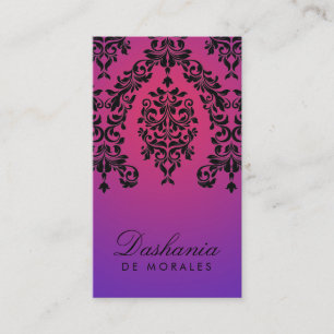 311-Dashing Damask   Purple Radiance Business Card