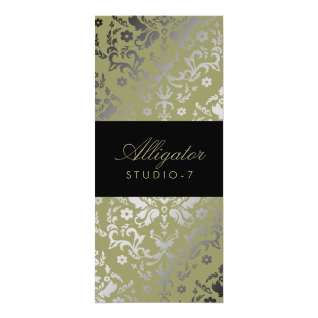 311 Dazzling Damask Alligator Rack Card (Front)