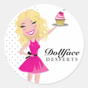 311 Dollface Desserts Blondie Classic Round Sticker