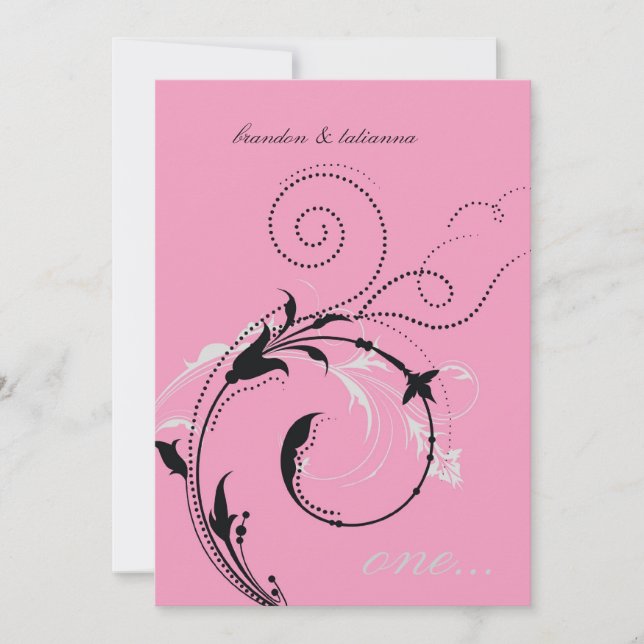 311-Dotted Desire |  Pink Invitation (Front)