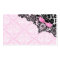 311 Dream in Leopard & Lace Girly Pink Name Card