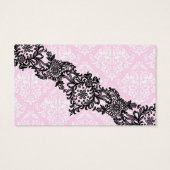 311 Dream in Leopard & Lace Girly Pink Name Card (Back)