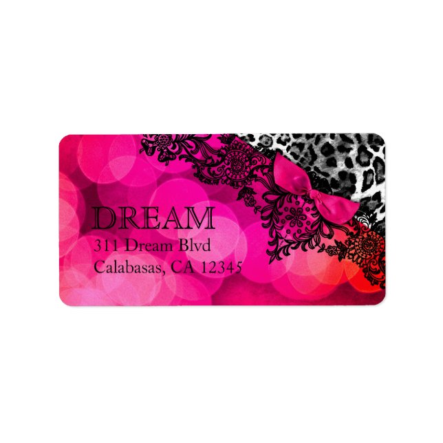 311 Dream in Leopard & Lace Label (Front)