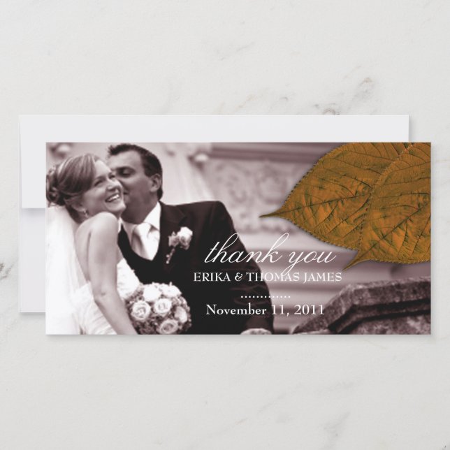 311 Dream Leaf Copper Thank You Card (Front)