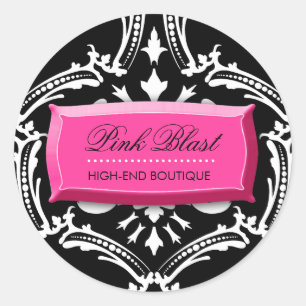 311-Exqusite Pink Blast #2 Damask Stickers