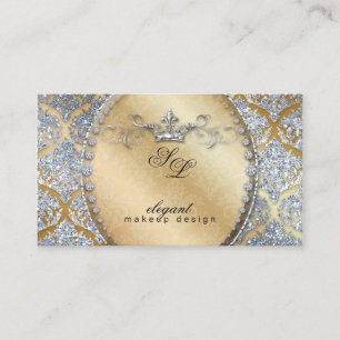 311 Fashion Jewellery Makeup Artist Damask Crown C Business Card