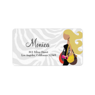 311 Fashionista Blonde Zebra Label