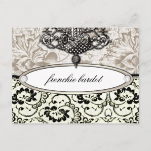 311 Frenchie Boudoir Eggshell Cream Postcard