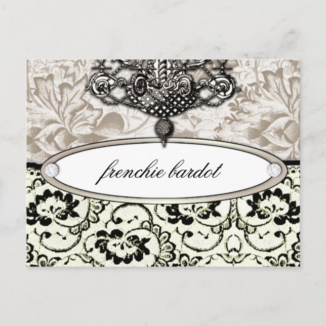 311 Frenchie Boudoir Eggshell Cream Postcard (Front)