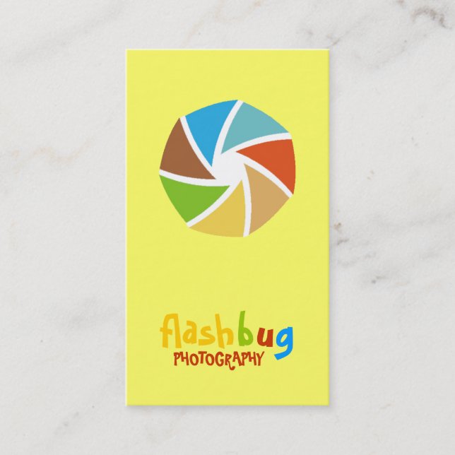 311-FUNKY FUN PHOTOGRAPHER BUSINESS CARD (Front)