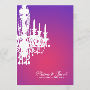 311-Glitz Chandelier - Invitation Purple Radiance