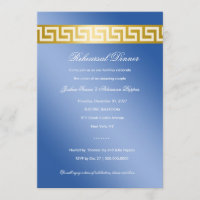311 Golden Blue Greek Key