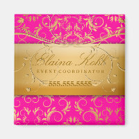 311-Golden diVine Business Magnet Passion Pink