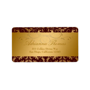 311-Golden Divine Chocolate Label