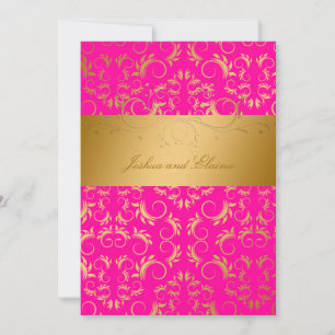 311-Golden diVine   Passion Pink Invitation