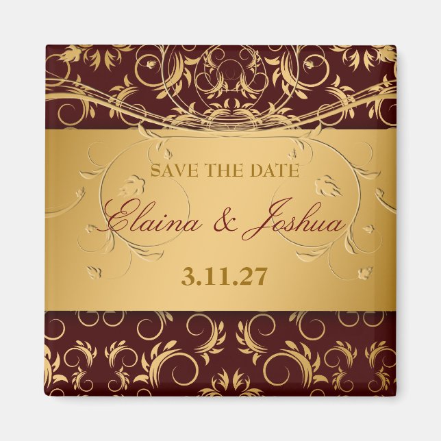 311-Golden diVine Save the Date Magnet (Front)