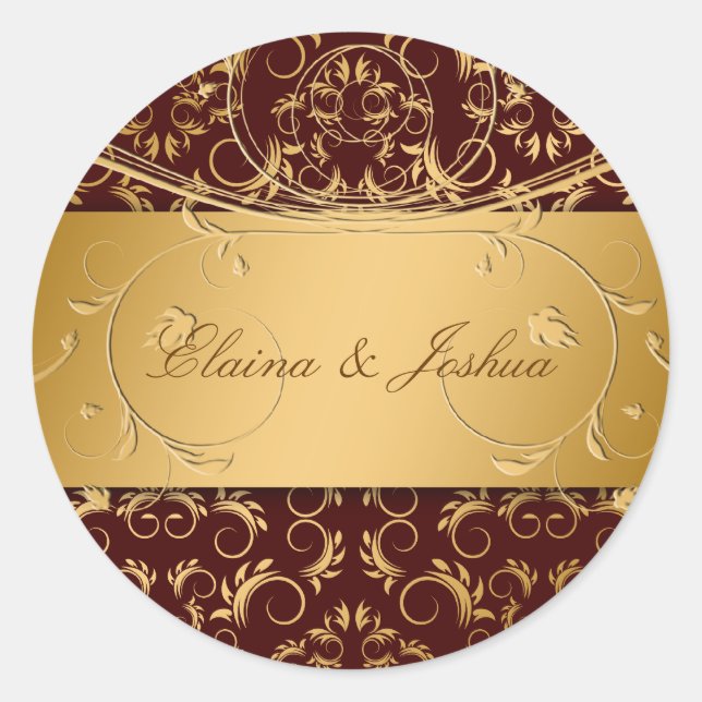 311-Golden diVine Sticker Brown (Front)