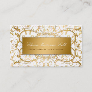 311 Golden diVine White Delight Business Card