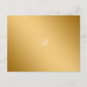 311-Golden diVine White Delight  RSVP card