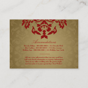 311- Golden Flame Accommodation Card